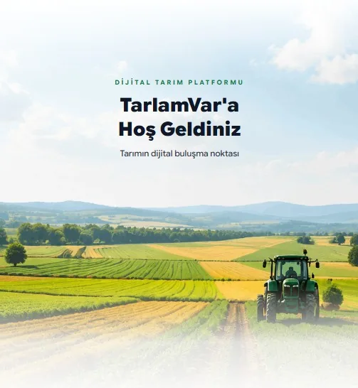 Startbildschirm der digitalen Agrarplattform TarlamVar